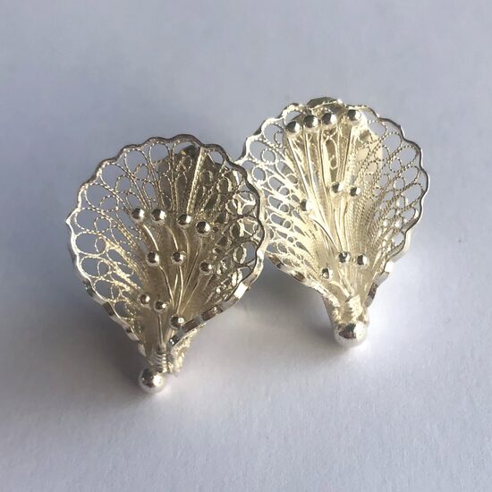 Silver Clip-On Earrings Calla